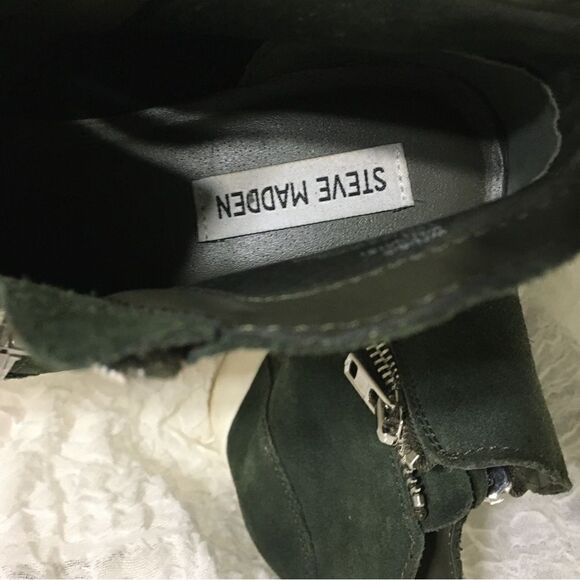 Steve Madden Green Wedgie Bootie Size 10M - Picture 9 of 10